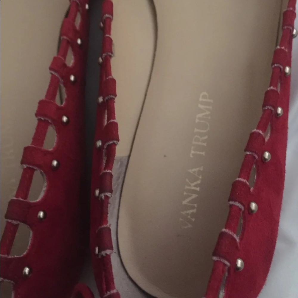 Ivanka Trump Copper Red Flats